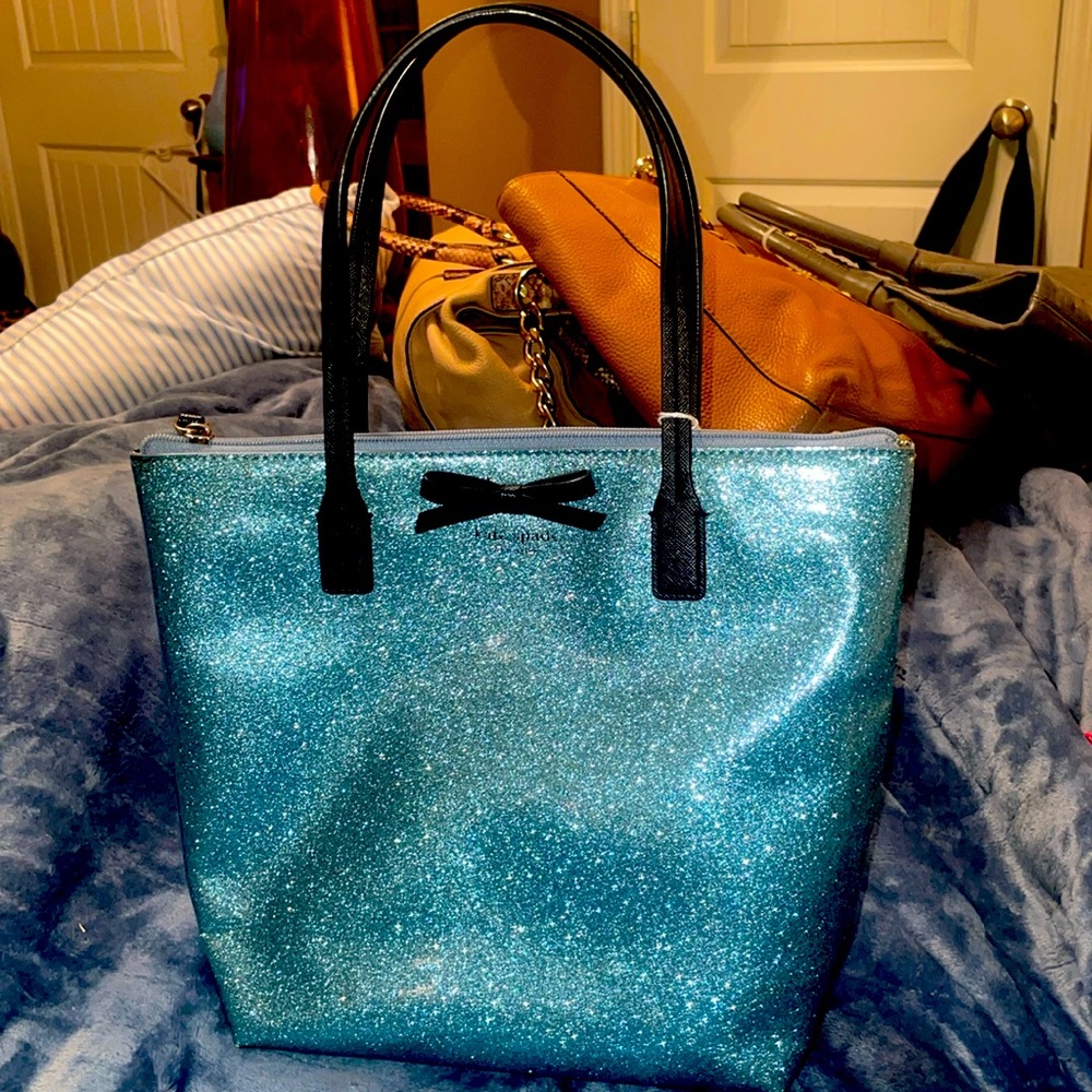 Kate Spade small glitter shoulder purse